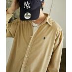 ショッピングコーデュロイ シャツ 別注U.S. POLO ASSN./ユーエスポロアッスン/ ワンポイント刺繍コーデュロイシャツ/オーバーサイズ(限定展開) メンズ