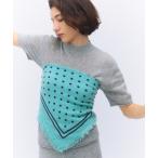 スカーフ バンダナ 「elegancese」Cashmere dots scarf レディース