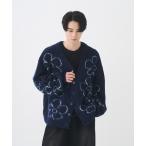  кардиган цветок мохнатый кардиган мужской 