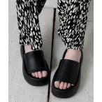 サンダル 「Bulue.」プラットフォームデザインサンダル レディース