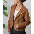 ショッピングライダース レザージャケット ライダース スエードポンチライダース レディース