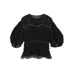 tシャツ CLANE/クラネ/COLOR STITCHED SHIRRING TOPS レディース