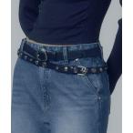 ベルト Leather Middle Buckle Belt レディース