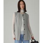 ショッピングジレ ベスト ジレ 「多機能素材」シェイプペプラムジレ レディース