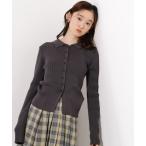 ポロシャツ ポロ ポロカラーリブニット レディース