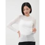 tシャツ コットン100％クルーネックシアーロンT レディース