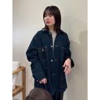 デニムジャケット gジャン ハーフ丈デニムカバーオール レディース