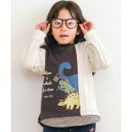 tシャツ お出かけ恐竜モチーフ切り替えTシャツ(80~130cm) キッズ 子供服 男の子