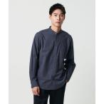 シャツ ナチュラルフィット ビエラ バンドカラー シャツ メンズ