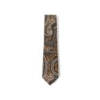 ショッピングネクタイ ネクタイ Fermo Fossati ウールシルク ペイズリー柄 プリント ネクタイ