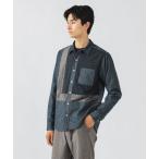 シャツ ブロッキング ネル シャツ メンズ