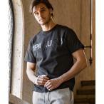 tシャツ 1PIU1UGUALE3 RELAX(ウノピゥウノウグァーレトレ リラックス)スタックロゴ アップリケデザイン スマートシルエット 半袖Tシ