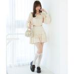 スカート ラインストーンティアードスカパン