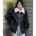 レザージャケット ライダース WEGO/「25年秋冬新作」2WAYファー襟PUジャケット レディース