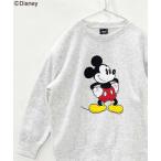 ショッピングミッキー トレーナー  キッズ MICKEY MOUSE ミッキー 裏起毛 オーバーサイズ トレーナー キッズ 子供服 男の子 女の子