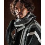 ネックウォーマー スヌード mko13026-Jacquard Block Color Snood -Airy Yarn Sweater- ニットスヌ