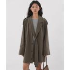 コート アウター フロントクロストレンチコート EM25a051「EIGHTHMONTH」 レディース