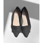 ローファー ポインテッドトゥ フリンジ ローファー レディース