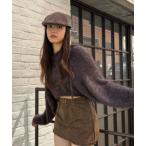 ニット セーター フェザーフードニット レディース