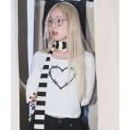 ショッピングタトゥー tシャツ 「Heart Tattoo」スカーフ付き　ロゴロンTee レディース
