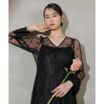 ドレス 総レース ティアード Aライン ワンピースドレス パーティー 結婚式 お呼ばれ オケージョン