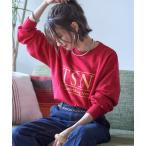 ショッピングforever トレーナー スウェット 「nane」ヴィンテージ加工スエットプルオーバー レディース