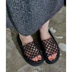 サンダル 「Bulue.」メッシュデザインサンダル レディース