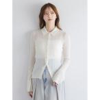 ニット セーター シアーモヘヤポロニット レディース