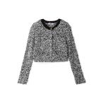 ショッピングツイード カーディガン ミックスツイードライクニットカーディガン レディース