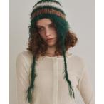ニット帽 ニットキャップ MIXボーダーニット帽 レディース