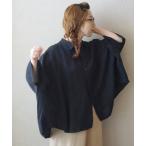 ブラウス シャツ 「追加」リネンキャンバス バルーンシャツ レディース