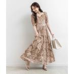 ワンピース レースフレアワンピース