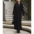 ワンピース ニットジョーゼットボンディングワンピース