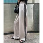 パンツ 「再入荷」レーステープサテンイージーパンツ レディース