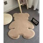 ラグ ラグマット 「 Port / ポート 」 もふもふ くまちゃん ラグ（75×105cm） #_