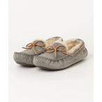 「UGG」 モカシンシューズ 24cm グレー レディース