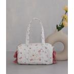 ボストンバッグ フラワーリボンプリント2Wayボストンバッグ レディース