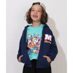 パーカー 親子お揃い ディズニー サガラワッペン ジップパーカー 0904K キッズ 子供服 男の子 女の子