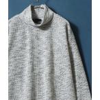 tシャツ Cut Tweed High neck T-Shirt/カットツイード ハイネック Tシャツ ロンT メンズ レディース メンズ レディース