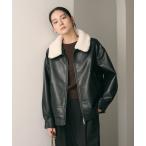 ブルゾン アウター 「WEB限定」レザーライク 2WAYブルゾン レディース