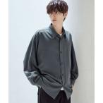 シャツ リッチドレープワイドシルエット短