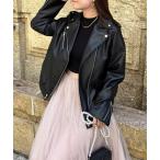 ショッピングレザージャケット レザージャケット ライダース フェイクレザーライダースジャケット レディース