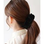 「 ammy. / エイミードット 」  クラシカル ベロア リボン バナナクリップ
