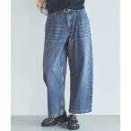 ジーンズ デニム デニムパンツ タックデニムパンツ レディース