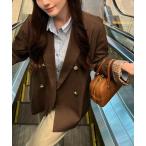 ショッピング旅行 ジャケット テーラードジャケット 「くるみ×Cherir Mignonコラボ」LADY CHECK JACKET「セットアップ対応」 レディース