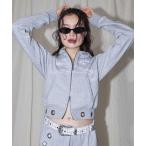 ショッピング色 パーカー ＊新色追加「sqnz（エスキュンズ）」sqnz eyelet fit zip pk / レディース ジップパーカー フーディ ハトメ スタッ