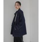 デニムジャケット gジャン デニムミドルカバーオール レディース