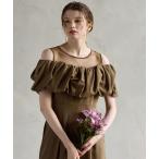 パンツドレス 「WEB限定」サテンオフショルダーオールインワンパーティードレス　結婚式　お呼ばれ　ドレス　20代 30代