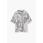 ポロシャツ 抽象的な半袖ポロシャツ メンズ