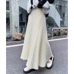 スカート プリーツフレアロングス